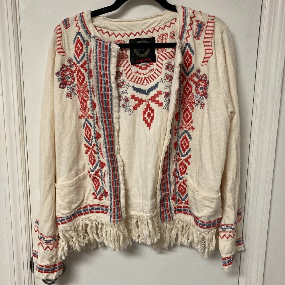 Johnny Was Yatzil Fringe Jacket